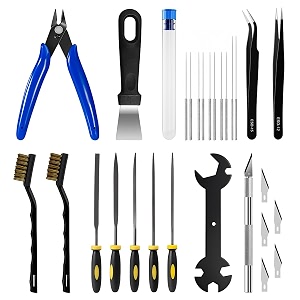 serplex 3d printer tools kit 28pcs nozzle cleaning finishing accessories