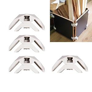 Serplex 4Pcs 90-Degree Nylon Furniture Connector Brackets