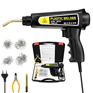serplex 70w plastic welder welding machine hot stapler kit plastic welder gun kit car bumper repair kit plastic repair kit with staples portable toolbox