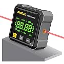 Serplex® LCD Digital Angle Finder with Laser Level, 4-Side Strong Magnetic