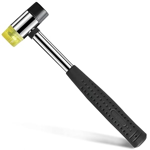 serplex small hammer rubber mallet hammer tool 30mm soft hammer mallet portable mallet hammer rubberized handle for camping flooring tent stakes woodworking assembling construction