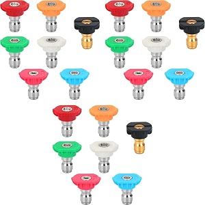 serplex pressure washer spray nozzle tip set 7 pieces 21pcs