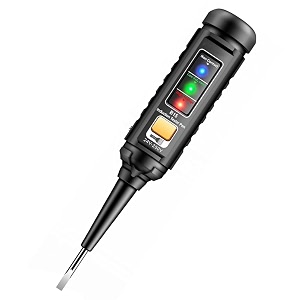 serplex non-contact voltage tester pen 3-color light sound alarm