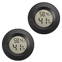 Serundo Auto Digital Hygrometer Thermometer Indoor/Outdoor Hygrometer 2PC