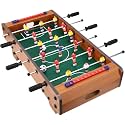 Serveuttam Foosball Table for Kids and Adults - Football Table Top Games | Mini Football Soccer Game | Indoor Games and Great Gift for Boys | 2 Handles and 6 Players Game (Large, 3 Handles)