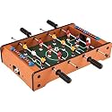 Serveuttam Foosball Table for Kids and Adults - Football Table Top Games | Mini Football Soccer Game | Indoor Games and Great Gift for Boys | 2 Handles and 6 Players Game (Yllow Red, Medium)
