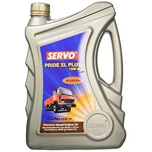 servo pride xl plus 15w-40 api ci4 engine oil for diesel cars 5 l