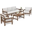 SERWALL HDPE Outdoor Patio Furniture Set Outdoor Couch