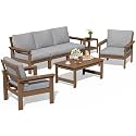 SERWALL HDPE Outdoor Patio Furniture Set Outdoor Couch