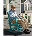 SERWALL HDPE Rocking Chair, Oversized Rocking Chair for Adults, Aruba