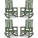SERWALL Oversized Outdoor Rocking Chairs Set of