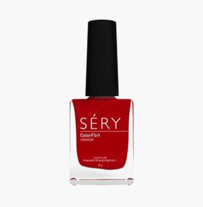sery colorflirt nail paint cherry berry red