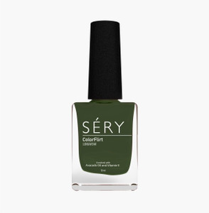 sery colorflirt nail paint olive thrill