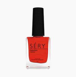 sery colorflirt nail paint orange punch