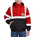 sesafety High Vis Jacket, Work Coats for Men ANSI Class3 Windproof Coat