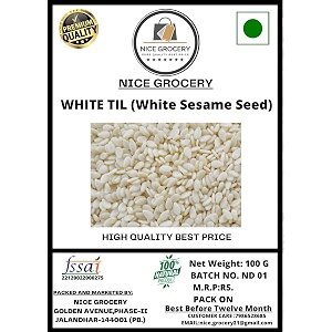 sesame seeds white  white til 100 gm