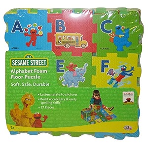sesame street alphabet foam floor puzzle size pack of 1 model 7722