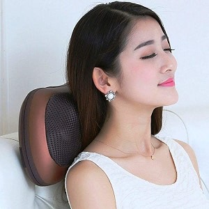 seseno massager with heat shiatsu back and neck massager with deep tissue kneading electric neck massage pillow for shoulders legs foot muscle pain relief for home car office