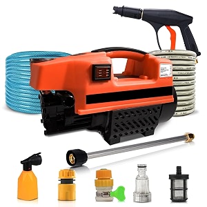 seseno scrubber s-3 model high pressure washer car washer 1800 watts motor 120 bars 65lmin flow rate 8 meters outlet hose portable car bike amp home cleaning