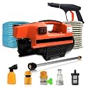 Seseno Scrubber S-3 Model High Pressure Washer, Car Washer, 1800 Watts Motor, 120 Bars, 6.5L/Min Flow Rate, 8 Meters Outlet Hose, Portable, Car, Bike &amp; Home Cleaning