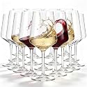 Set of 18 Unbreakable Acrylic Wine Glasses, 19 oz Clear Reusable