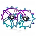 IMPALAPRO - Set of 2 Ceramic Jockey Wheels 12T-14T Aluminium 7075 CNC for 9 to 12 Speeds