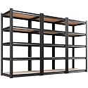 Set of 3 71" H Garage Shelving-5 Tier Storage Shelves,Adjustable Heavy Duty Metal Shelving Unit and Storage Large Rack,Utility Steel Shelf for Warehouse Industrial Pantry Basement 71"x32"x14"