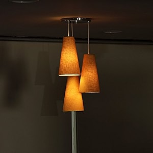 craftter 3-light pendant ceiling lamp  modern hanging light with woodenamber glass finish  decorative ceiling light for living room dining area kitchen amp home dcor