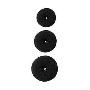set of 3 pcs hair donut small medium large bun ring shaper roller styler makerhair acceassories