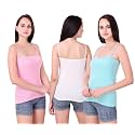 Set of 3 Spaghetti Camisole Vest Top