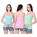 Set of 3 Spaghetti Camisole Vest Top