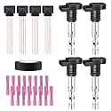 Set of 4 Ignition Coils Pack &amp; Pigtail Connector Wiring Harness Kit Compatible with Volkswagen Beetle Golf Jetta Passat Derby Audi A3 A4 S3 TT Quattro1.8L L4 Replacement for UF411