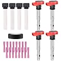 Set of 4 Volkswagen Wiring Harness Kit and Ignition Coils Pack Compatible with Audi A4 A5 A6 A7 Q5 Q7 MK5 MK6 Passat CC Replacement for UF529 06H905115