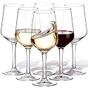 Set of 6 Unbreakable Acrylic Wine Glasses, 22 oz Clear Reusable