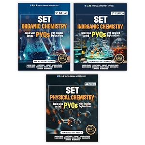set chemistry organic inorganic amp physical combo books set of 3 - topicwise sorted chemical science previous year questions solved paper - ifas publications