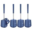 SetSail Toilet Brush and Holder, 4 Pack, Dark &amp; Blue