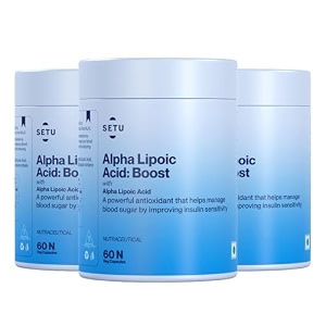 setu alpha lipoic acid 300 mg - 60 veg tablets pack of 3  max absorption boost liver function healthy blood sugar boost energy level pure amp potent antioxidant