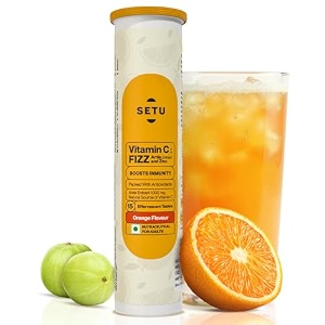 setu vitamin c fizz 15 effervescent tablets  supplements for women amp men  antioxidant-rich to helps boost immunity in adults with vitamin c complex amla amp zinc orange