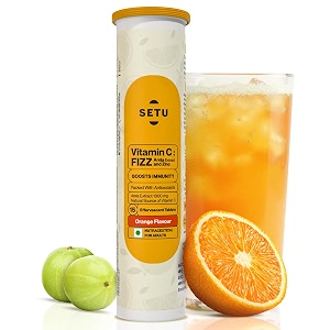 setu vitamin c fizz 15 effervescent tablets  supplements for women amp men  antioxidant-rich to helps boost immunity in adults with vitamin c complex amla amp zinc orange