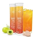 Setu Vitamin C: Fizz - 40 Effervescent Tablets (Pack of 2) | Amla Extract and Zinc, Boost Immunity, Skin | Orange Flavour