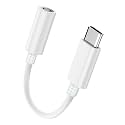 Seulliya USB C to 3.5mm Headphone Jack Adapter for iPhone 17/16/15 Pro/Max, Hi-Res Audio DAC Dongle, 3.5mm Aux Cord Converter for Samsung Galaxy, iPad, Car, USB-C Devices 1Pack