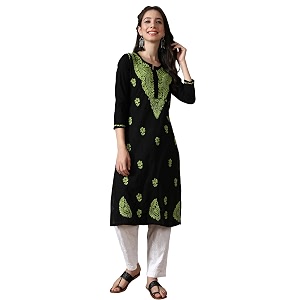 Seva Chikan Hand Embroidered Lucknowi Chikankari Cotton