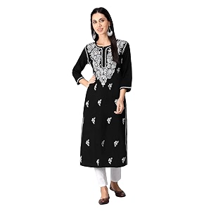 Seva Chikan Hand Embroidered Lucknowi Chikankari Regular