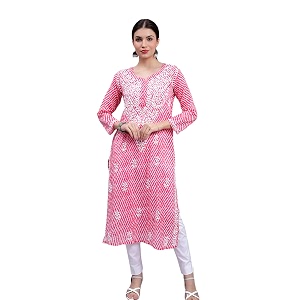 Seva Chikan Hand Embroidered Lucknowi Chikankari Regular