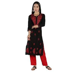 Seva Chikan Hand Embroidered Lucknowi Chikankari Cotton