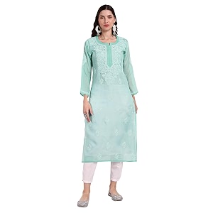 Seva Chikan Hand Embroidered Lucknowi Chikankari Cotton