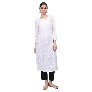 Seva Chikan Hand Embroidered Lucknowi Chikankari Cotton