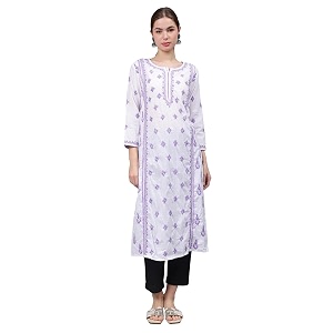 Seva Chikan Hand Embroidered Lucknowi Chikankari Cotton