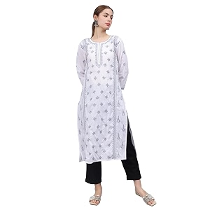 Seva Chikan Hand Embroidered Lucknowi Chikankari Cotton