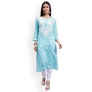 Seva Chikan Hand Embroidered Lucknowi Chikankari Regular